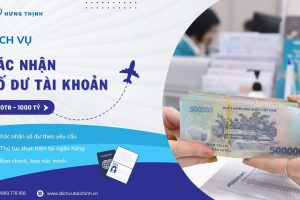 dịch vụ xác nhận số dư