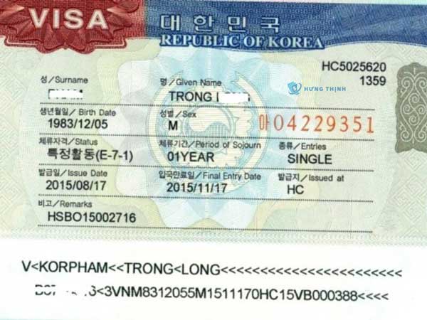 Visa E7-3 Hàn Quốc | Thủ tục, Điều kiện, chi phí mới nhất