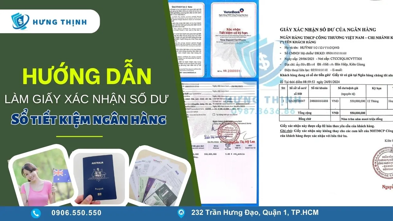 Hướng dẫn làm giấy tờ xác minh số dư sổ tiết kiệm chi tiết