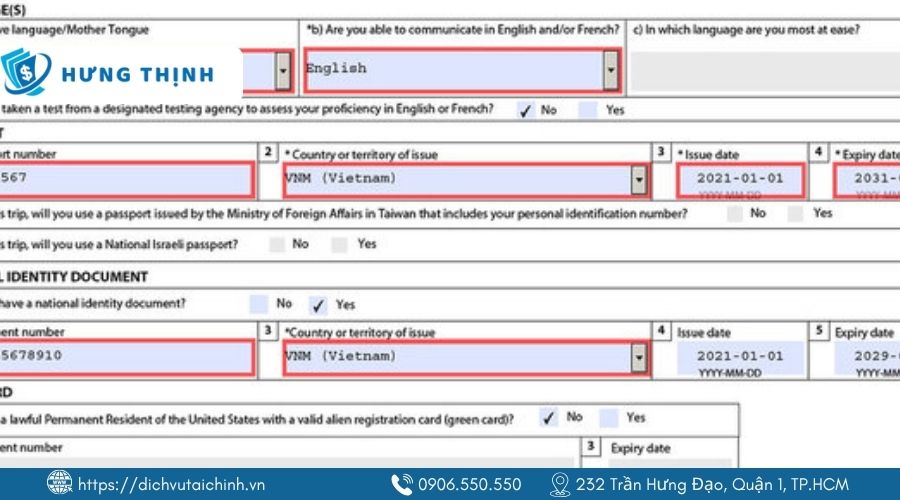 Dien Chinh Xac Cac Thong Tin Mau Don Xin Visa Canada Imm5257