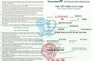Mau So Tiet Kiem Tai Ngan Hang Vietcombank
