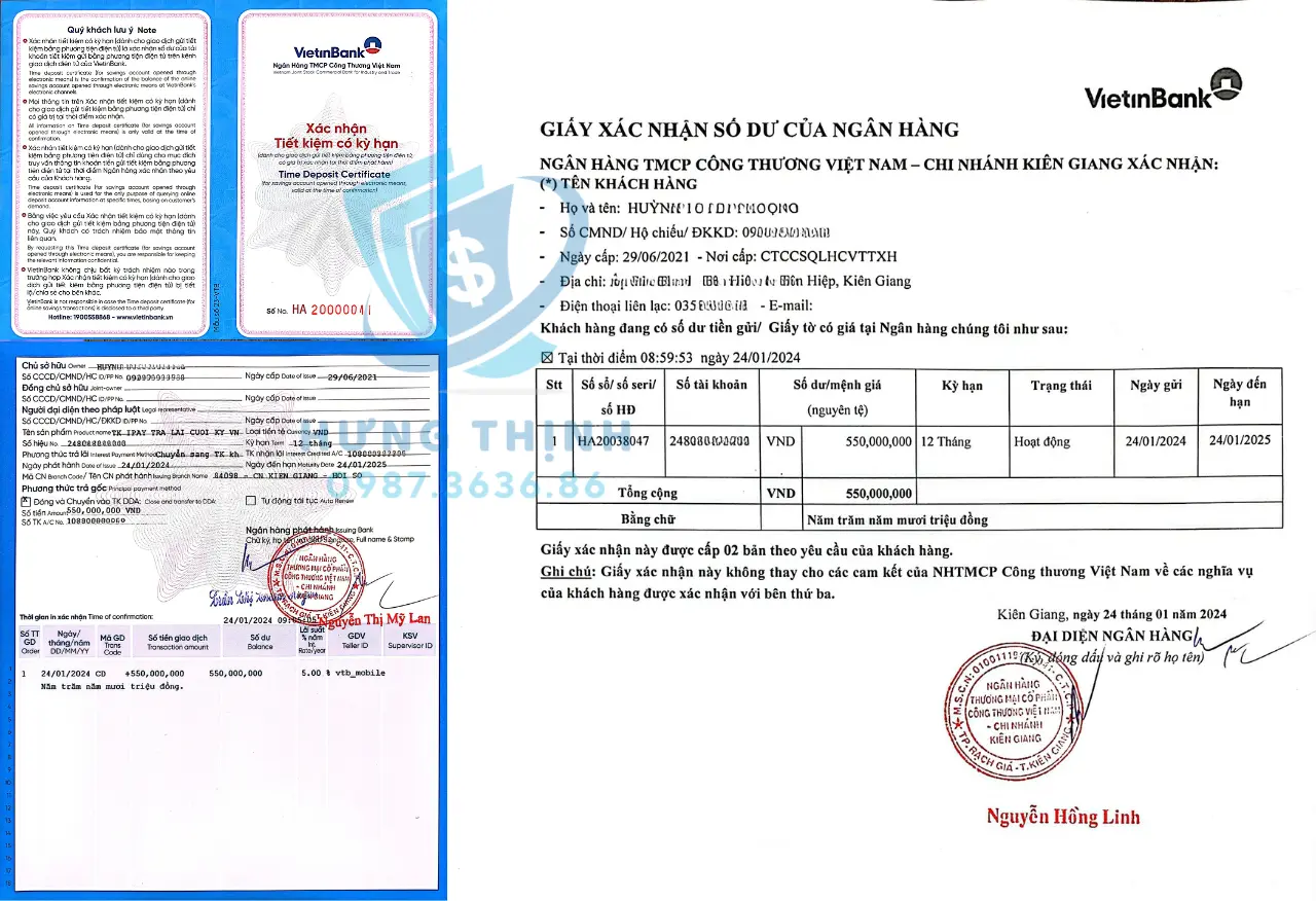 Top 10 Ngân Hàng Cung Cấp Mẫu Sổ Tiết Kiệm Ngân Hàng Được Lãnh Sự Quán Chấp Nhận Cao 4 Mẫu sổ tiết kiệm ngân hàng Vietinbank