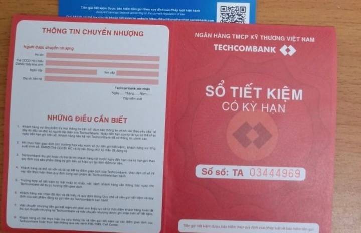 Dịch Vụ Chứng Minh Tài Chính Techcombank Trọn Gói 1000% Đậu Visa 4 Mẫu sổ tiết kiệm ngân hàng Techcombank.